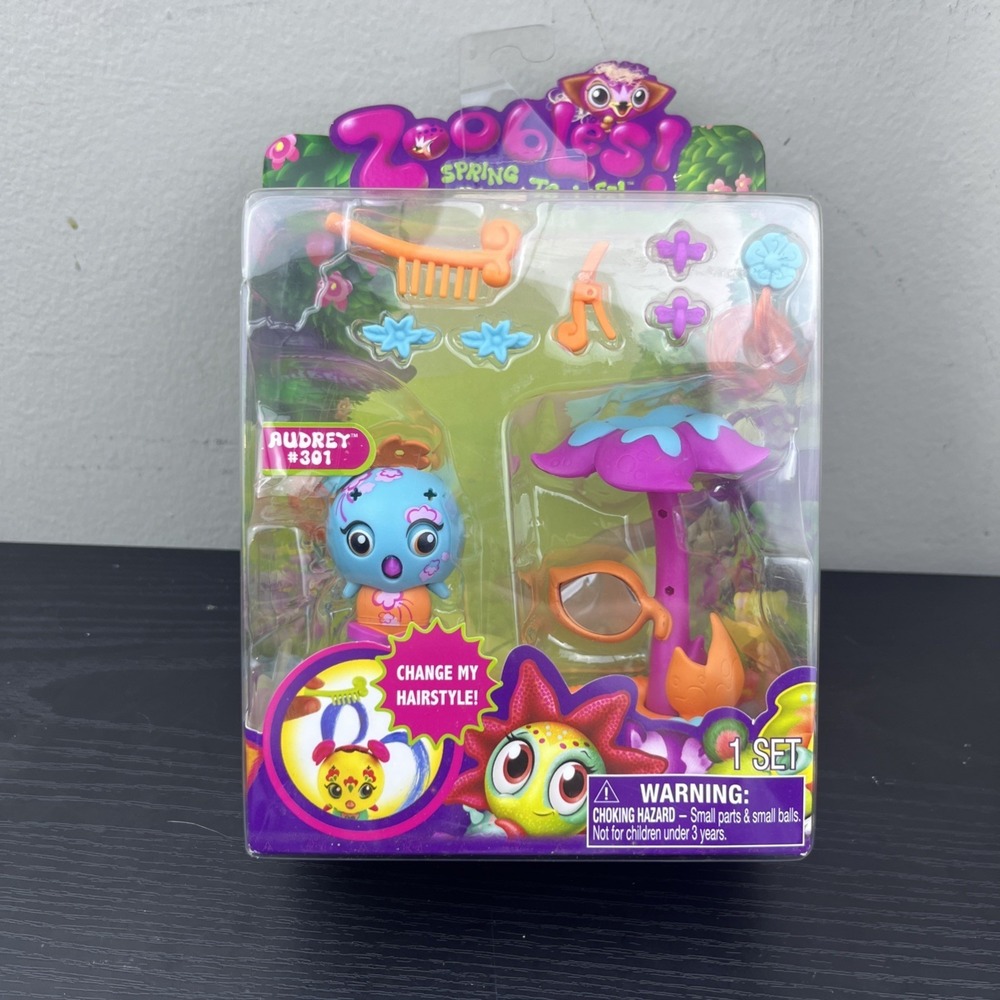 Zoobles Audrey #301 Sega Spin Master Figure w/ Accessories Happitat